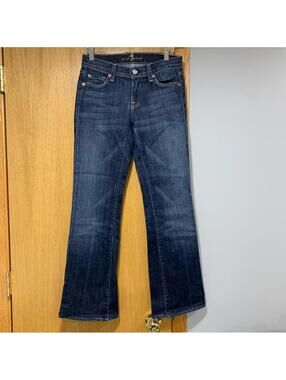 7 For All Mankind Dark Blue Bootcut Jeans - Size 26